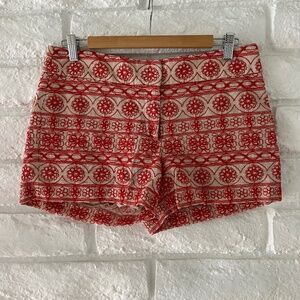 Ann Taylor Loft Orange Lace Shorts Size 6